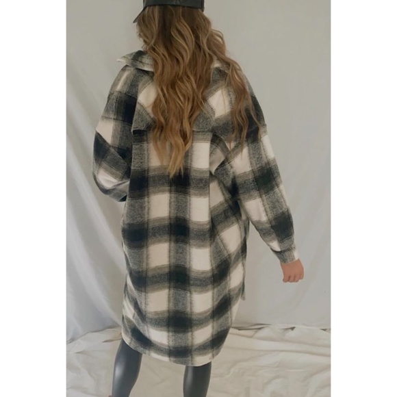 LAST ONE Snow Way Plaid Jacket Heavyweight Flannel Coat OS - Picture 5 of 6